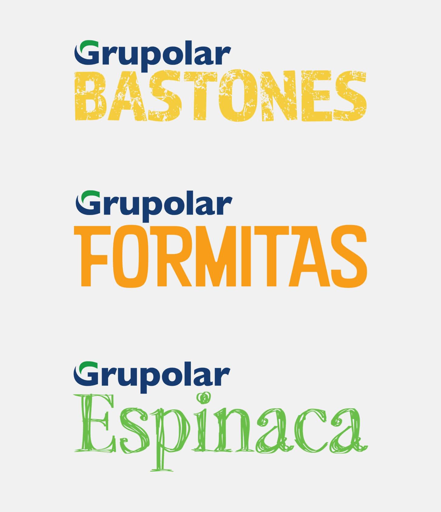 Grupolar-Lenguaje Visual-Combinación-Tipografías