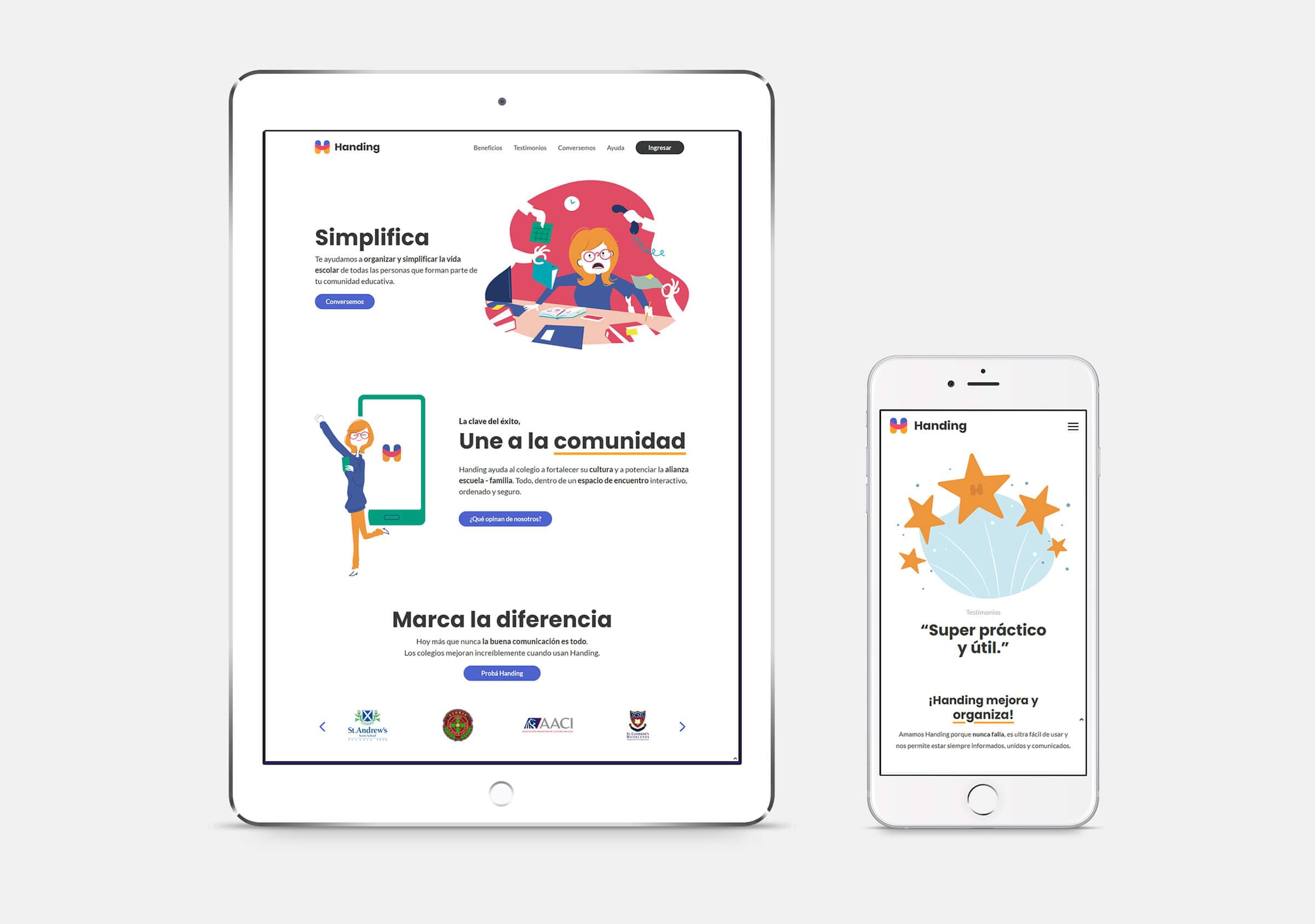 Handing-Web Adaptable
