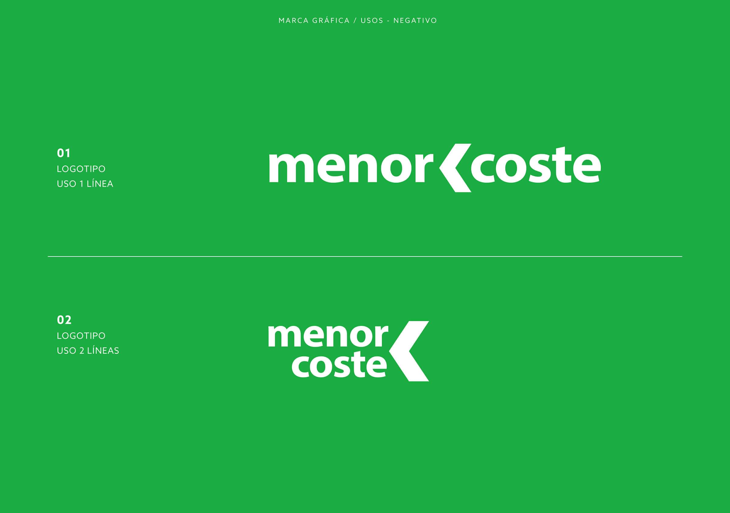 Menor Coste-Marca Gráfica-Uso Negativo-Verde01