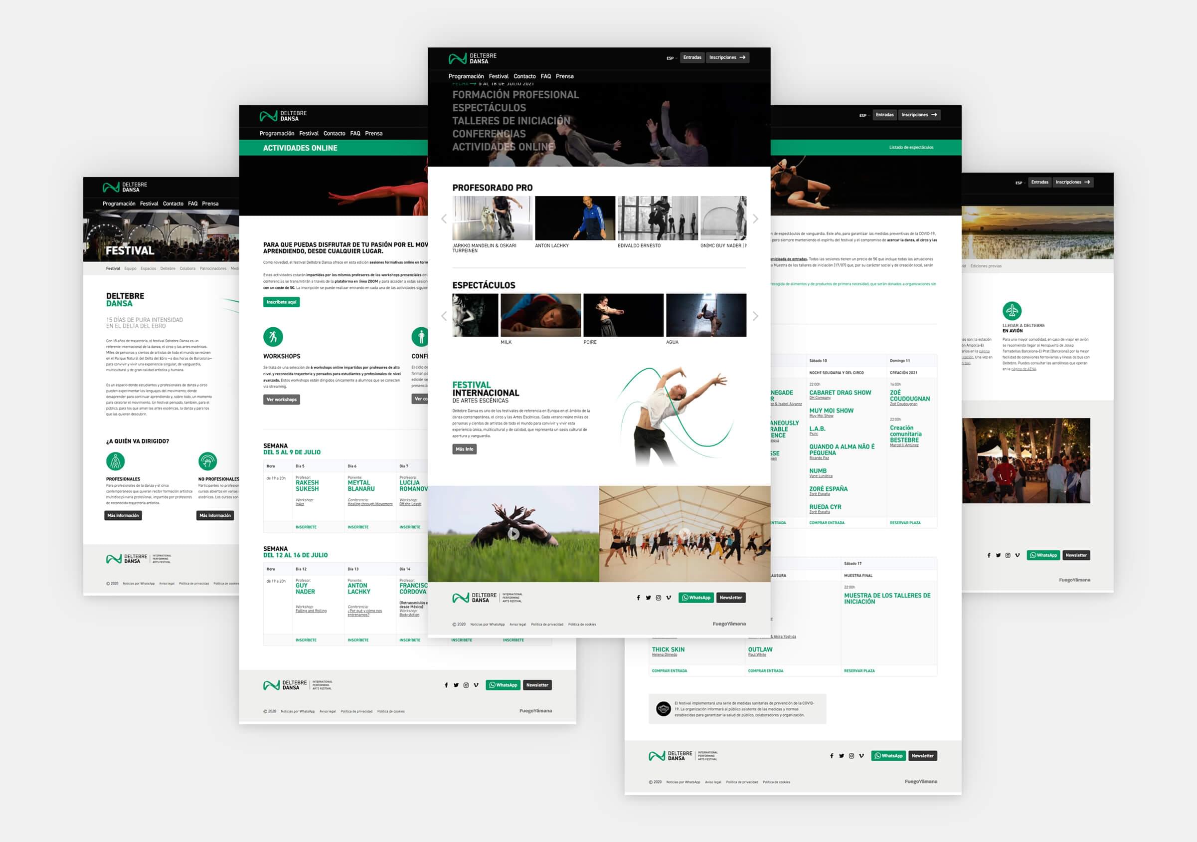 Rebranding-Deltebre Dansa-Sitio Web-Páginas