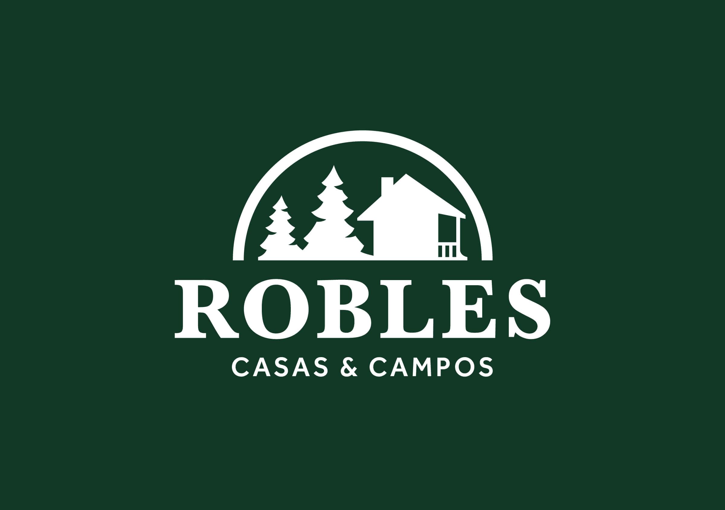 Rebranding-Robles-Isologotipo con descriptivo-Negativo