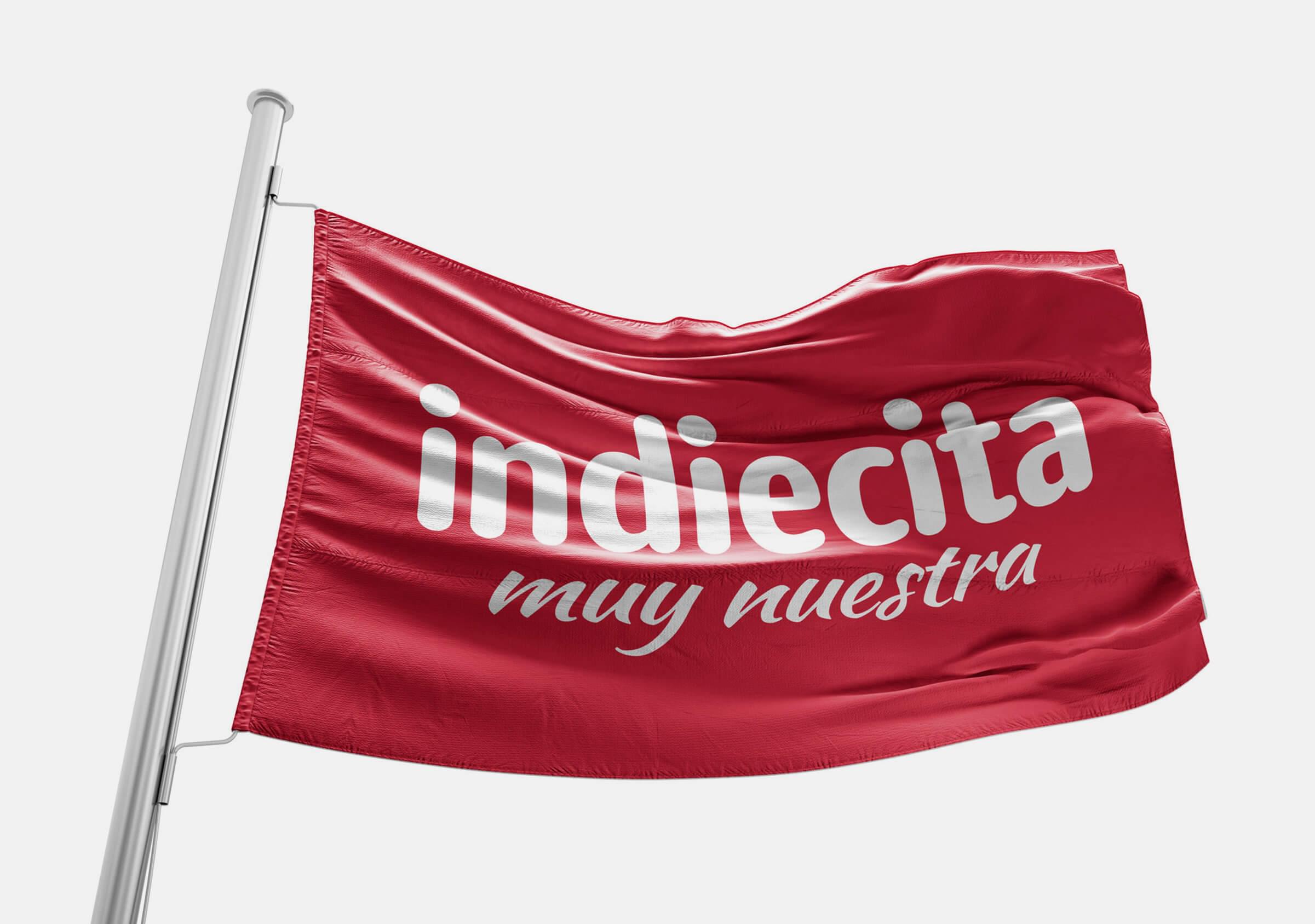 Branding-Indiecita-Aplicación-Bandera