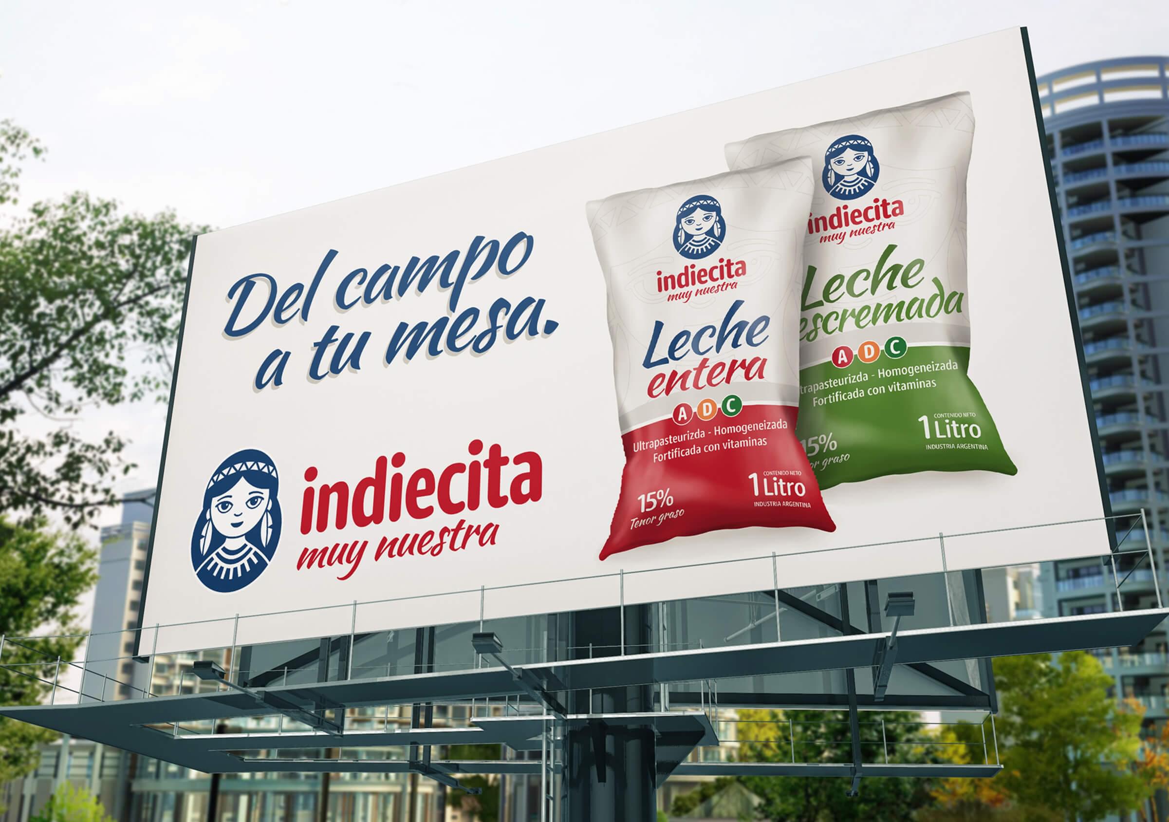 Branding-Indiecita-Aplicación-Cartel-Vía Pública