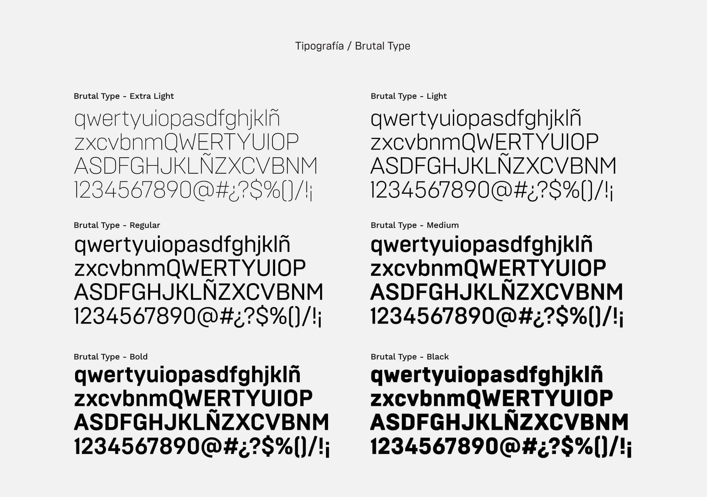 Branding-LineUp-Tipofrafía-Brutal Type