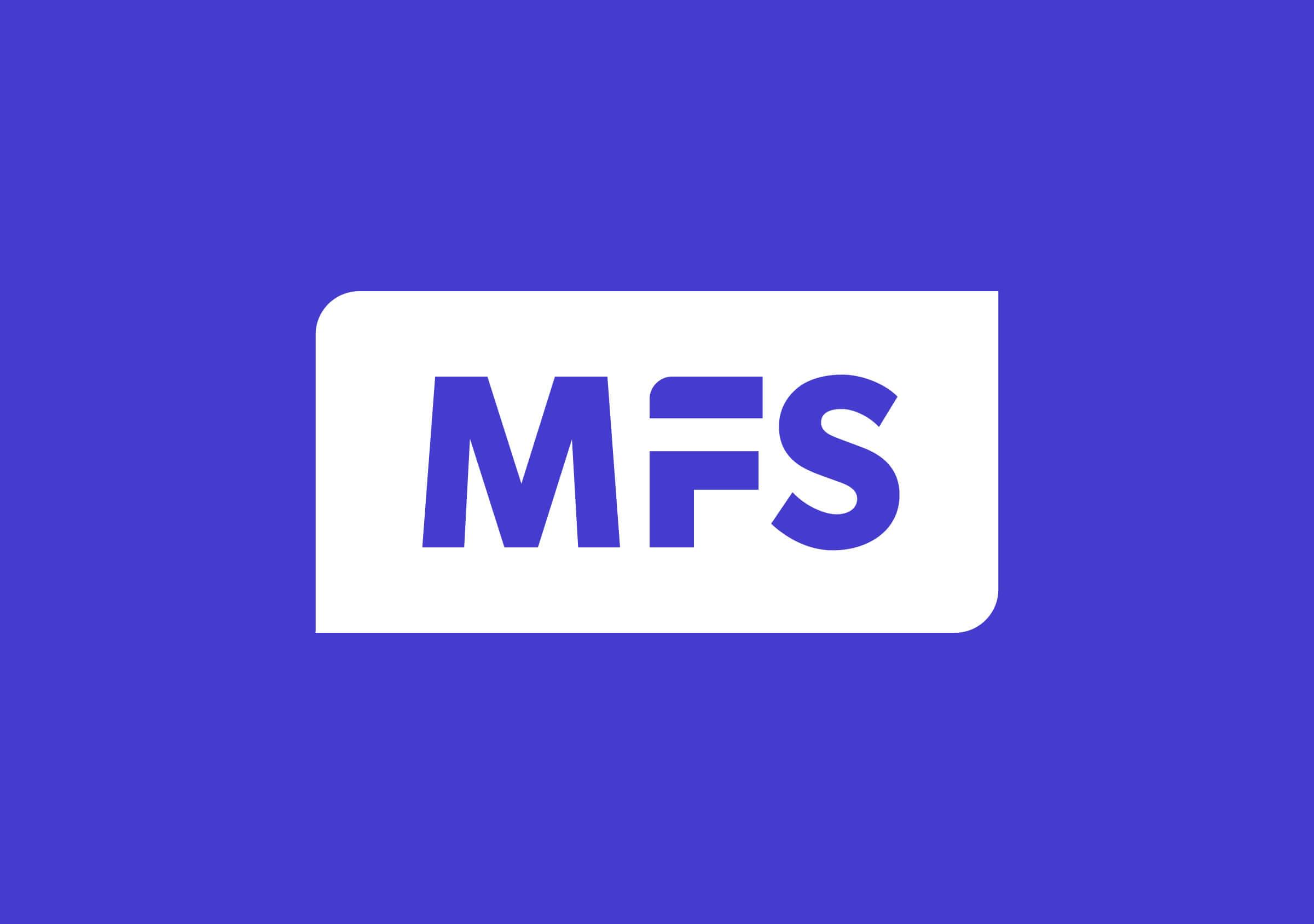 Rebranding-MFS-Marca Gráfica-Logotipo en contenedor blanco